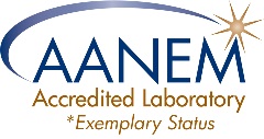 Logo for the AANEM Accredited Laboratory for Exemplary Excellence